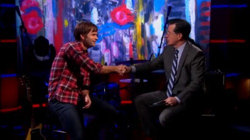 Stephen Colbert with Benjamin Gibbard