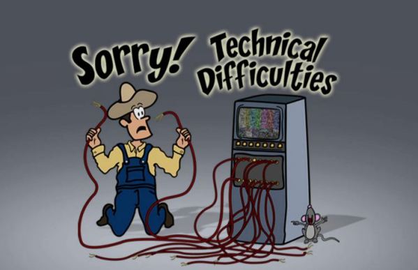 The Colbert Report technical difficulties graphic