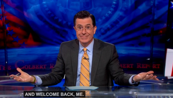 Welcome Back Stephen Colbert