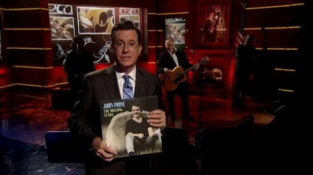 Stephen Colbert sings with John Prine