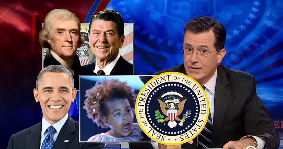 President Blue Ivy on The Colbert Report