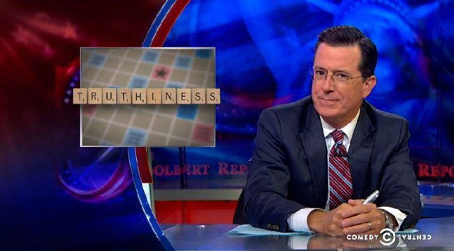Stephen Colbert Truthiness and Scrabble