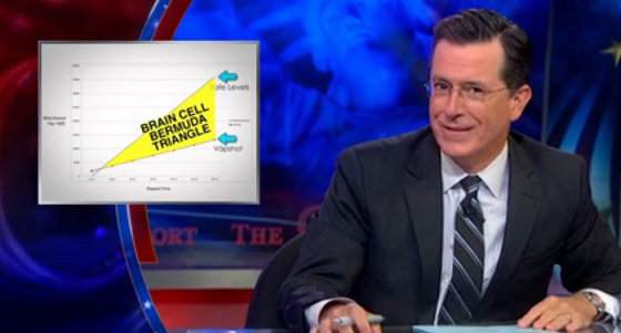 Brain Cell Bermuda Triange on The Colbert Report