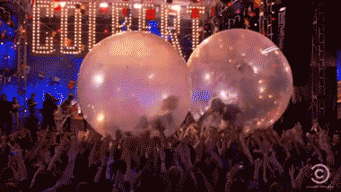 Stephen Colbert and Wayne Coyne Space Bubbles